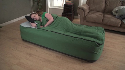 Guide Gear Twin Air Bed Fitted Cover / Sleeping Bag Green - image 2 from the video